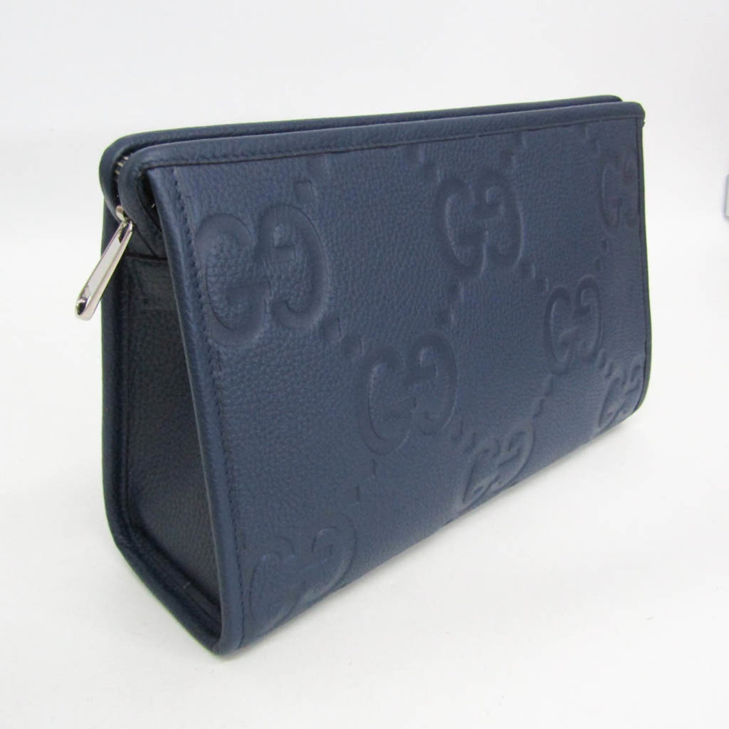 Gucci Jumbo GG · Leather Clutch