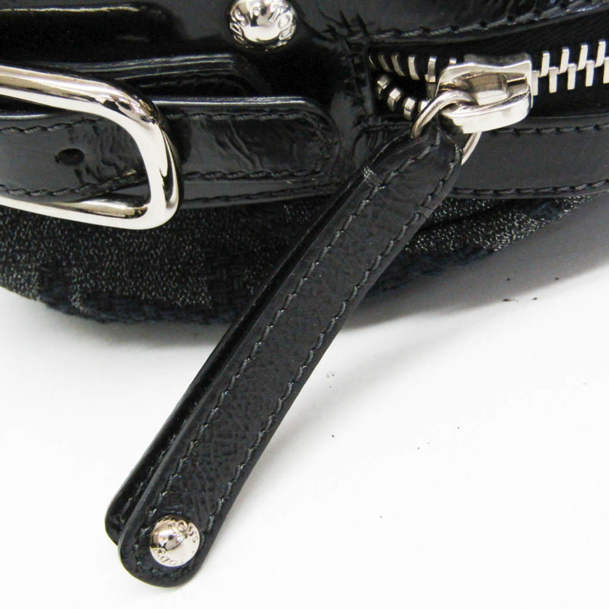 Tod's Small Boston · Canvas & Patent Leather