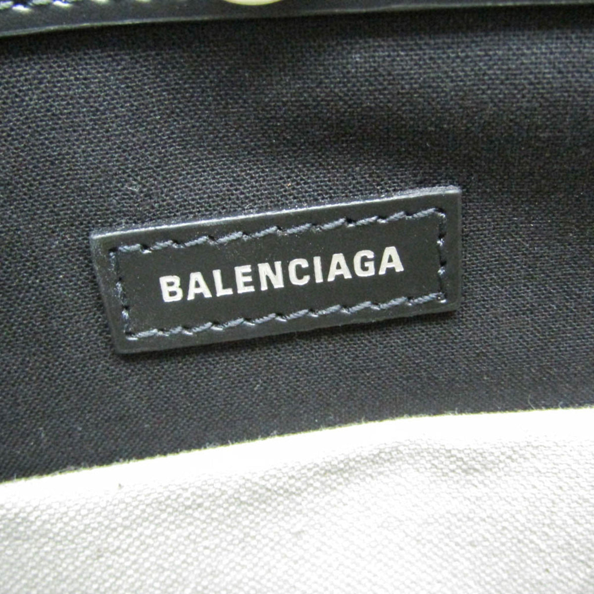 Balenciaga Navy Pochette · Canvas & Leather