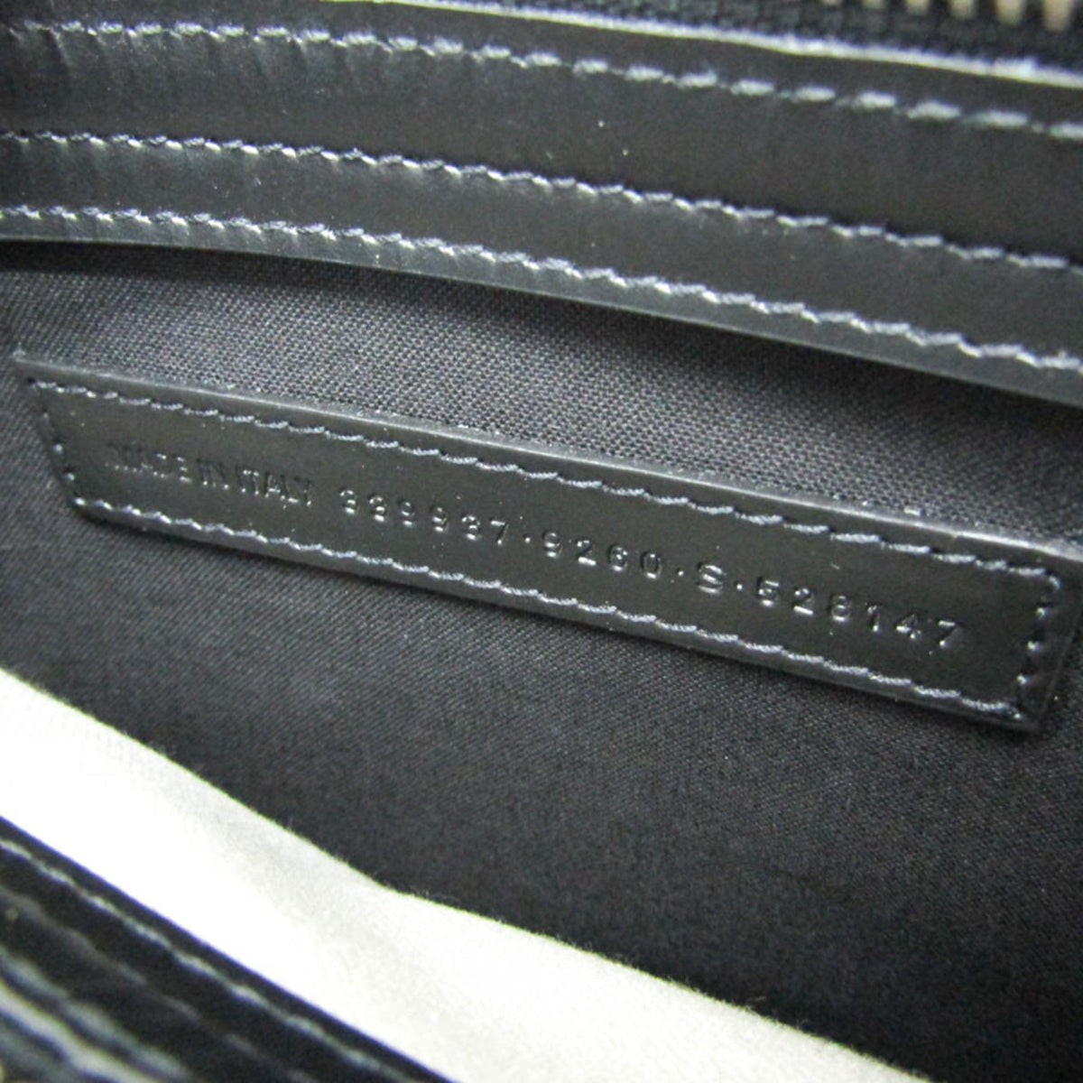 Balenciaga Navy Pochette · Canvas & Leather
