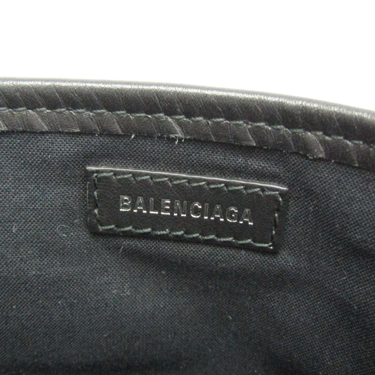 Balenciaga Navy Cabas XS · Canvas & Leather
