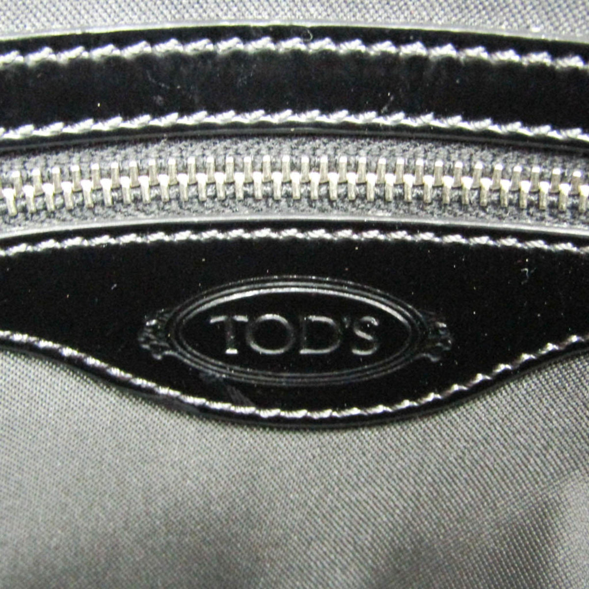 Tod's Small Boston · Canvas & Patent Leather