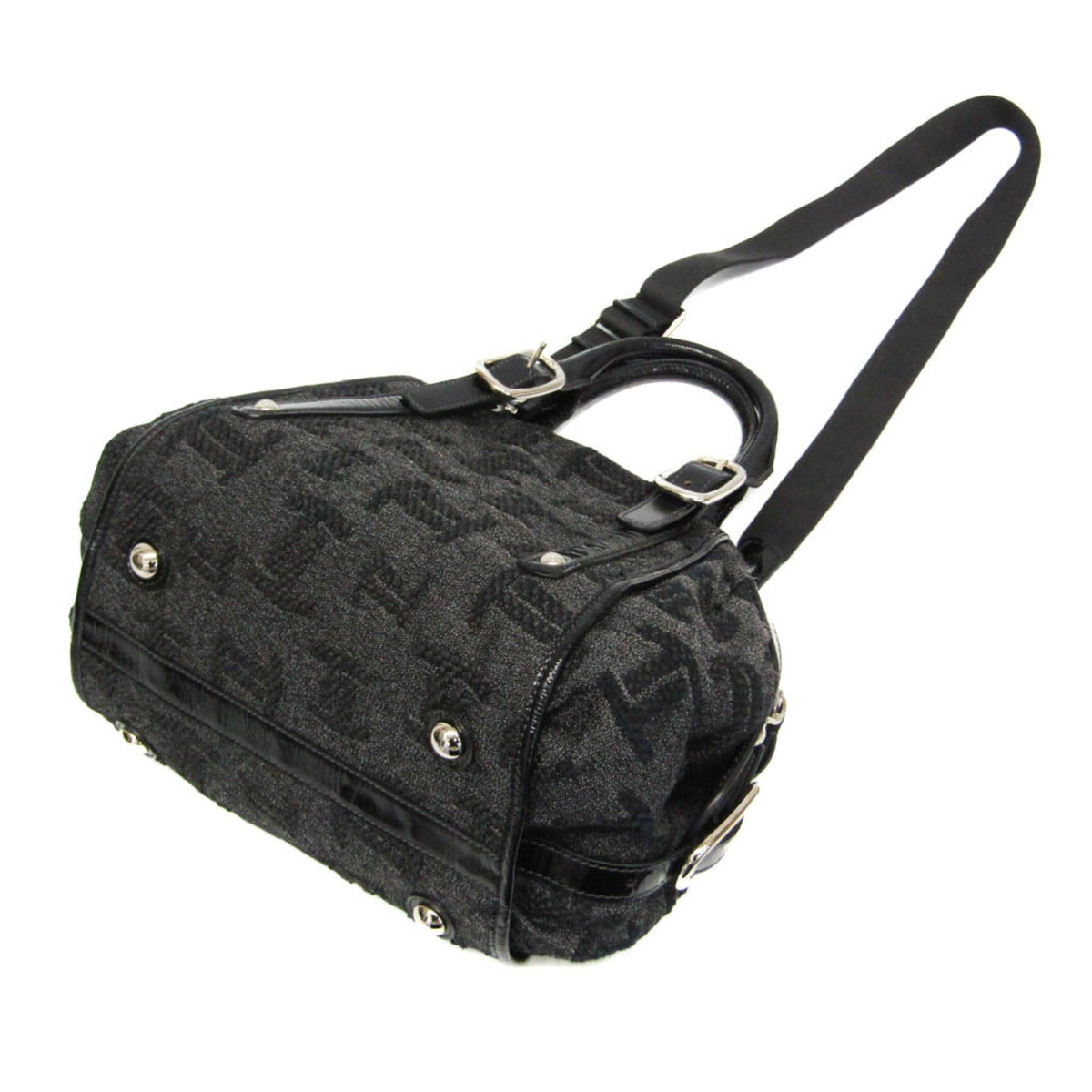 Tod's Small Boston · Canvas & Patent Leather