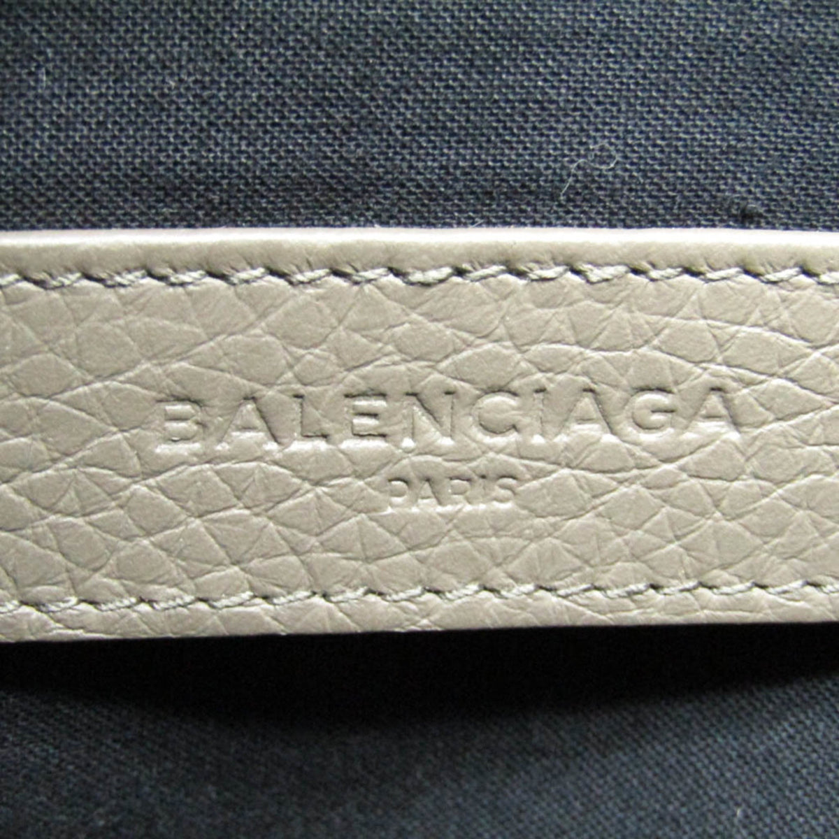 Balenciaga Classic · Greige Leather Clutch