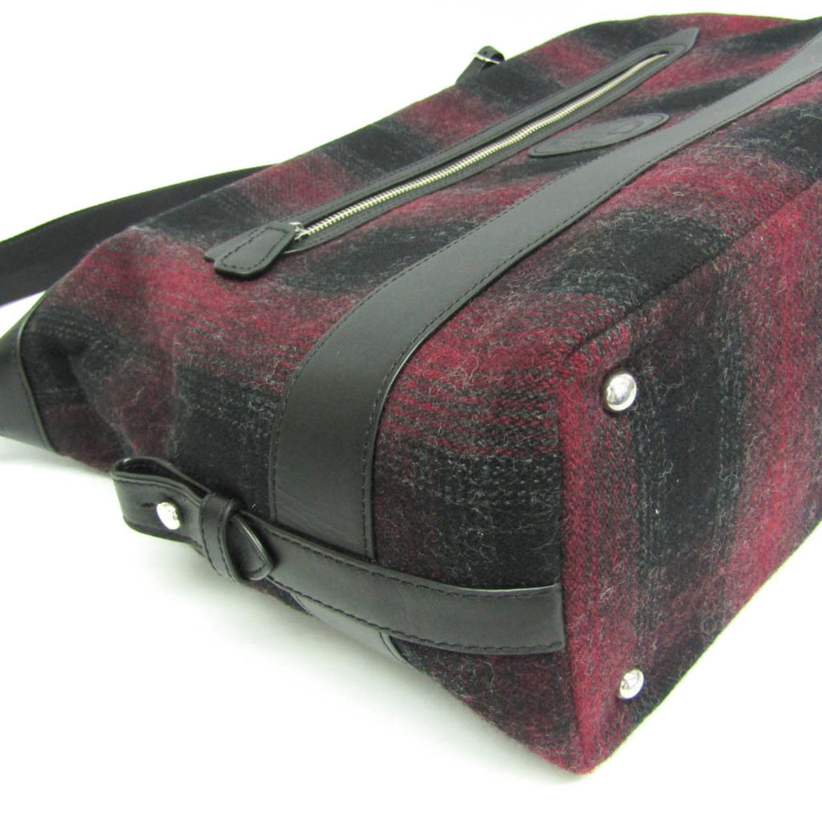 Hunting World Check · Tweed Boston Bag