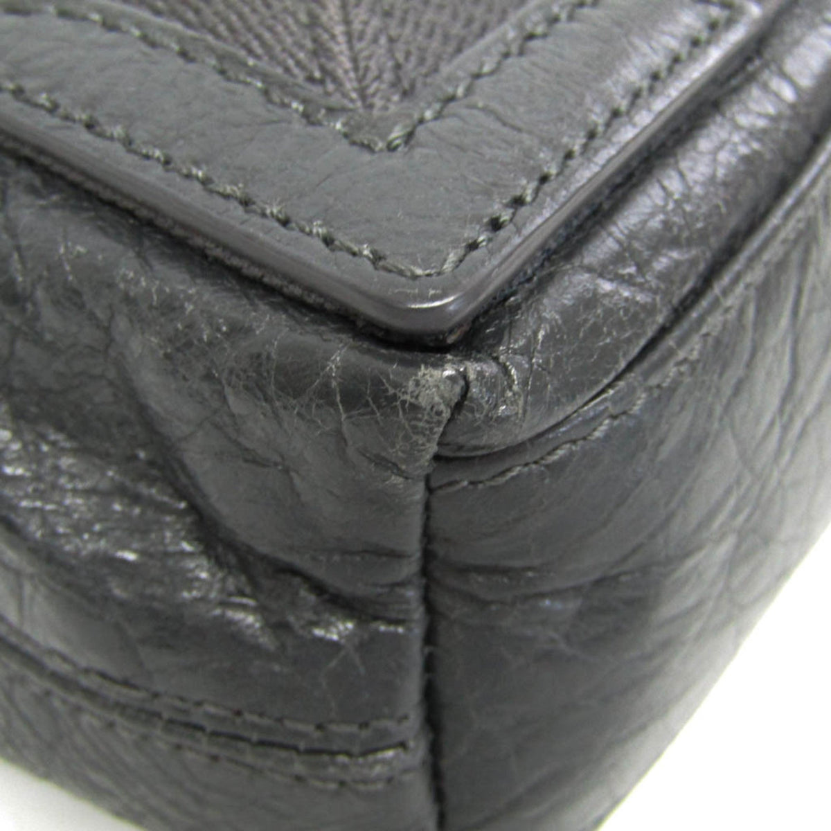 Balenciaga Navy Cabas XS · Leather