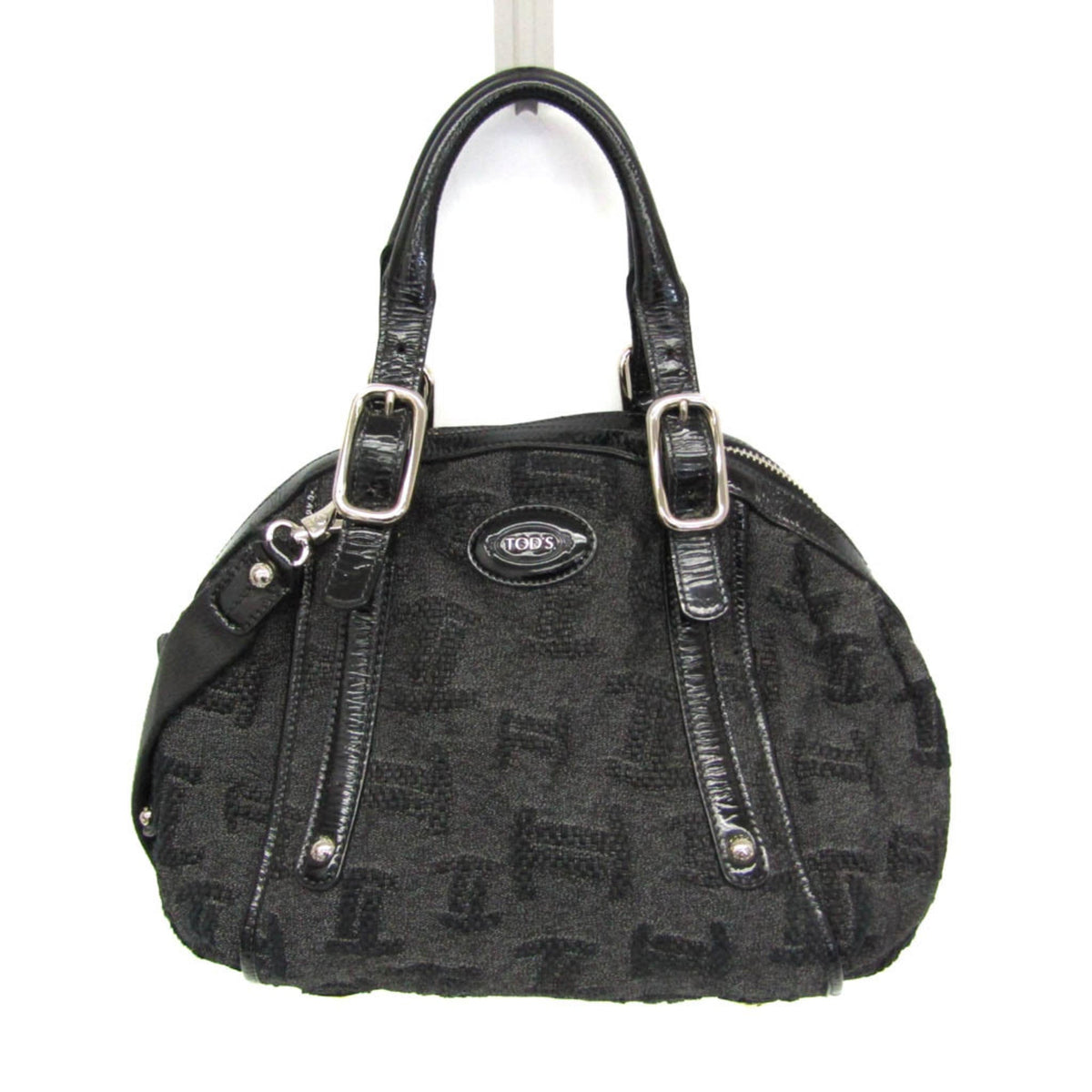 Tod's Small Boston · Canvas & Patent Leather