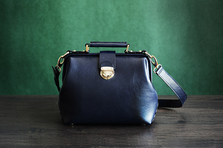High Fashion Vegetable Tanned Leather  Doctor Bag, Satchel Bag, Messenger Shoulder Bag D015