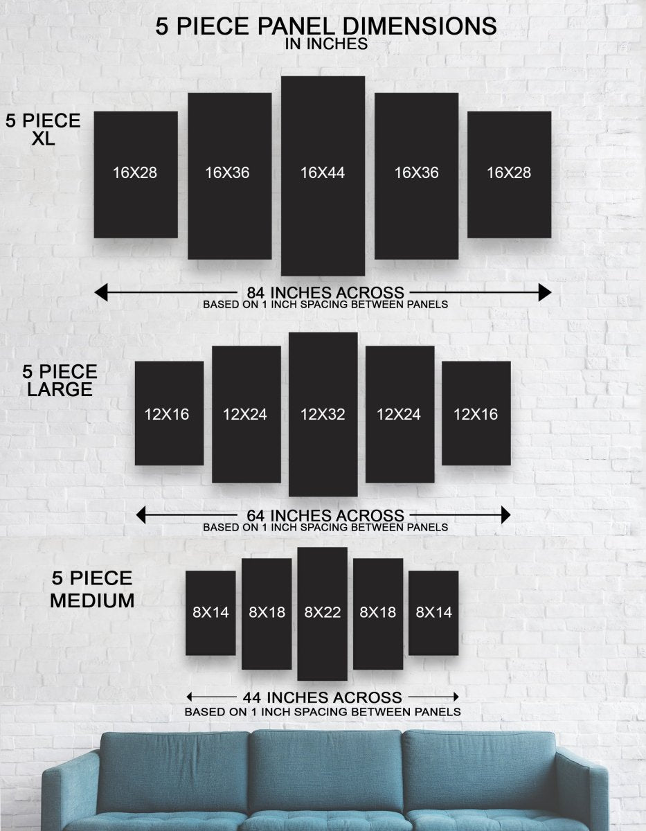 Marilyn Monroe Smile Now Cry Later 5-Piece Wall Art Canvas