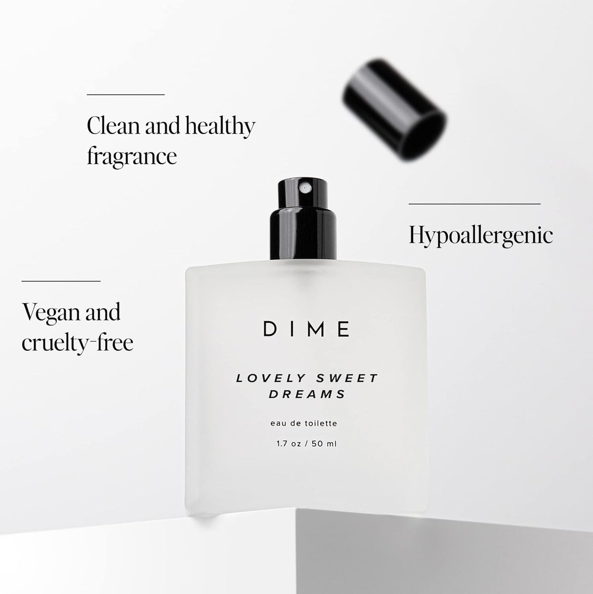 DIME Beauty 7 Summers Perfume for Women - Sweet Floral Eau de Toilette with Bergamot, Vanilla Orchid and Coconut, Clean, Vegan, Cruelty-Free Fragrance, 1.7 oz / 50 ml
