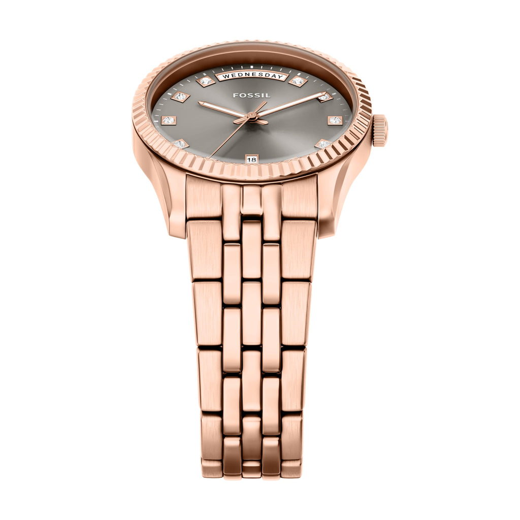 Fossil Women's Watch, Scarlette Quartz Stainless Steel Three-Hand Watch for Women