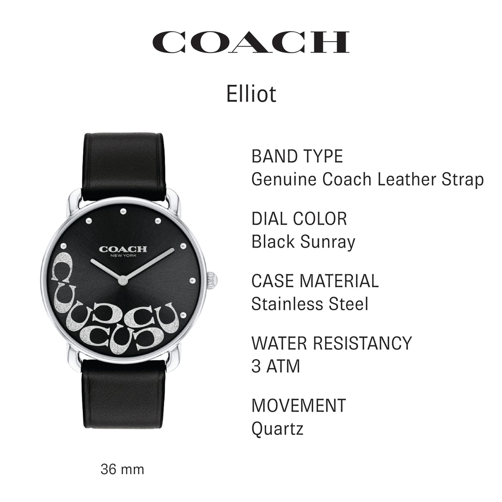 COACH Elliot Women's Watch | Sleek Design with Scattered Charms | Timeless Style for Every Occasion | Gift for Her | Water-Resistant