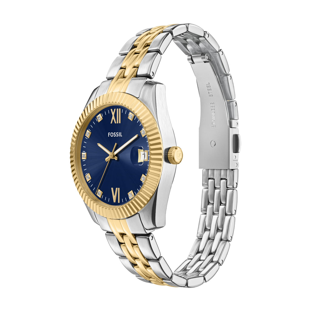 Fossil Women's Watch, Scarlette Quartz Stainless Steel Three-Hand Watch for Women