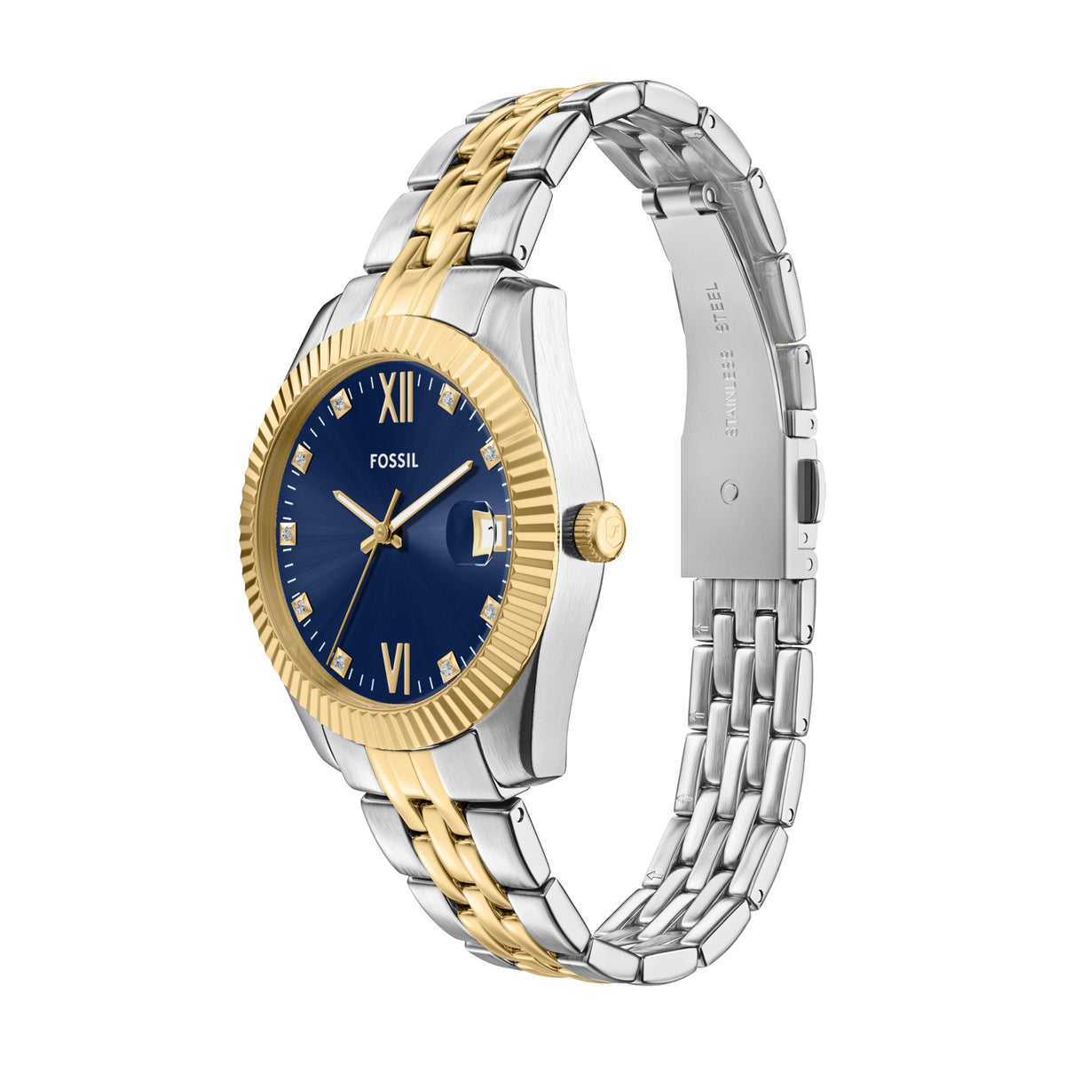 Fossil Women's Watch, Scarlette Quartz Stainless Steel Three-Hand Watch for Women