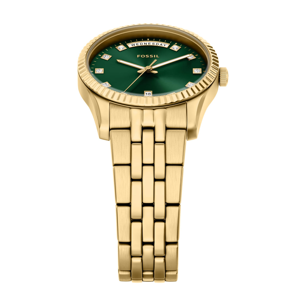 Fossil Women's Watch, Scarlette Quartz Stainless Steel Three-Hand Watch for Women