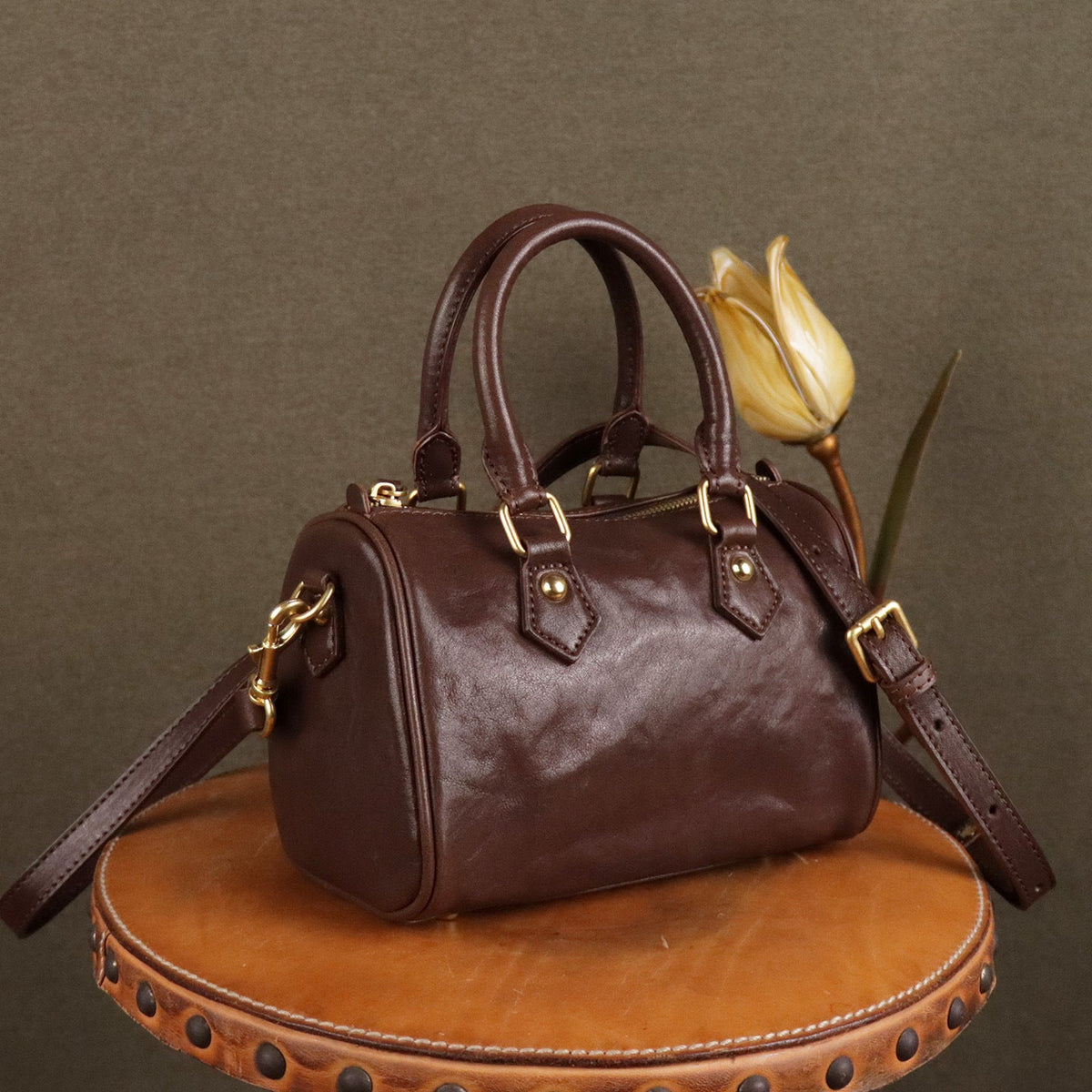 Boston-style Sophisticated Niche-design Vintage Handbag