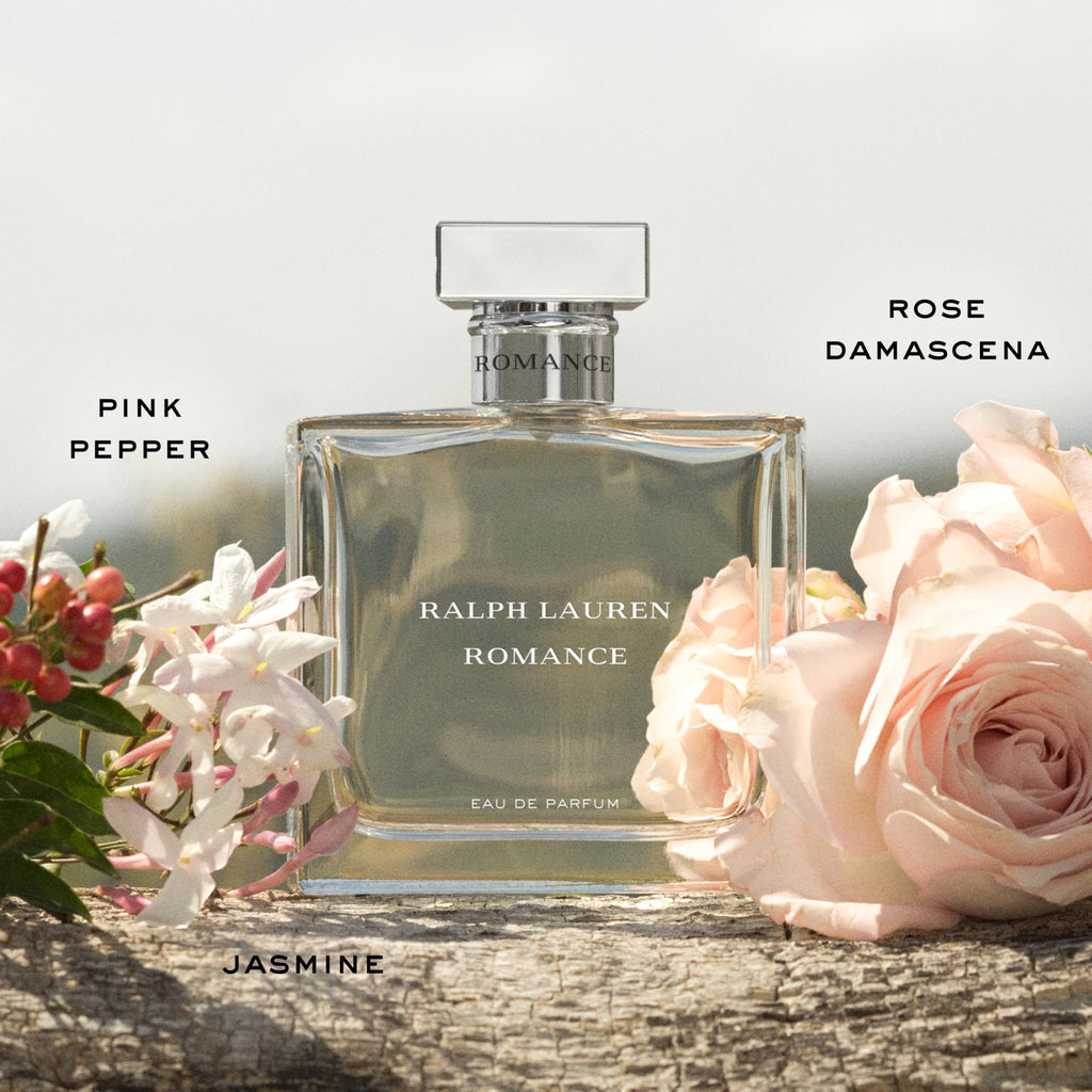RALPH LAUREN FRAGRANCES - Romance - Eau de Parfum - Women's Perfume - Floral & Woody - With Rose, Jasmine, and Berries - Medium Intensity