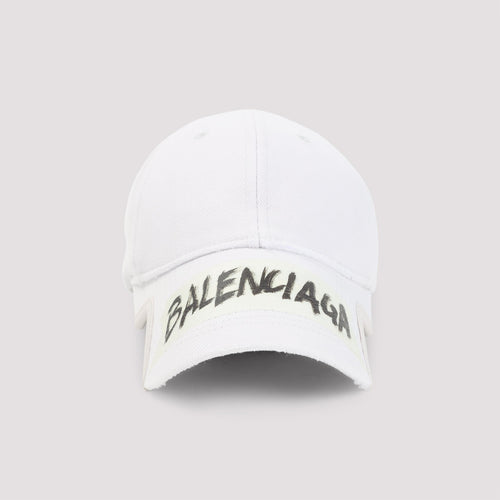 BALENCIAGA Masking Tape Cap - Curved Peak with Adjustable Strap