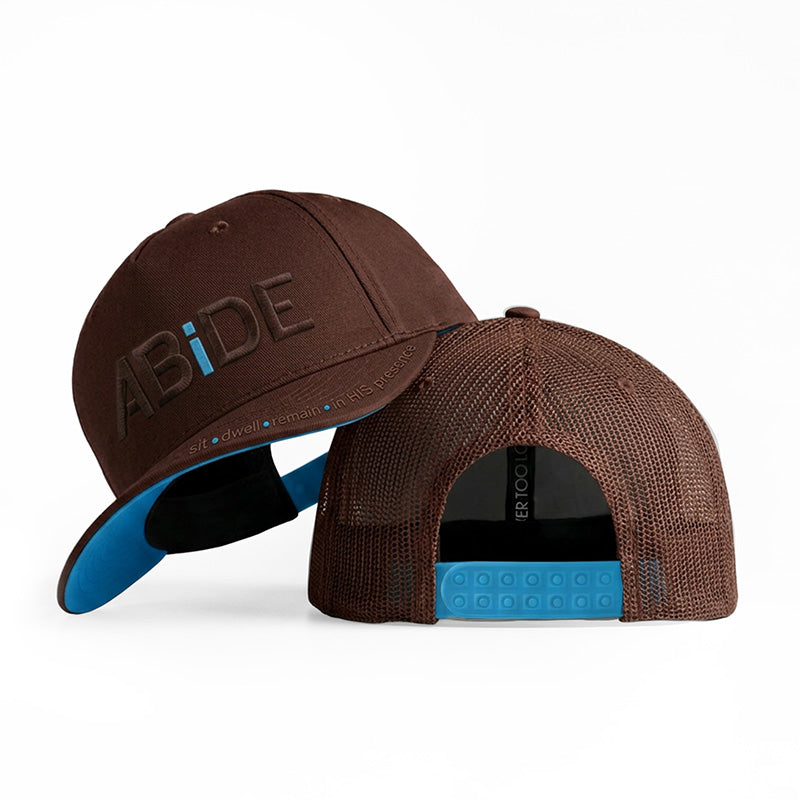 ABiDE (Sit - Dwell - Remain) - Brown on Brown - Trucker Hat