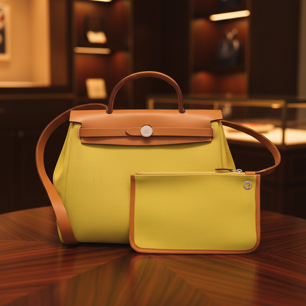 Hermès Her Bag Zip PM · Toile Officier