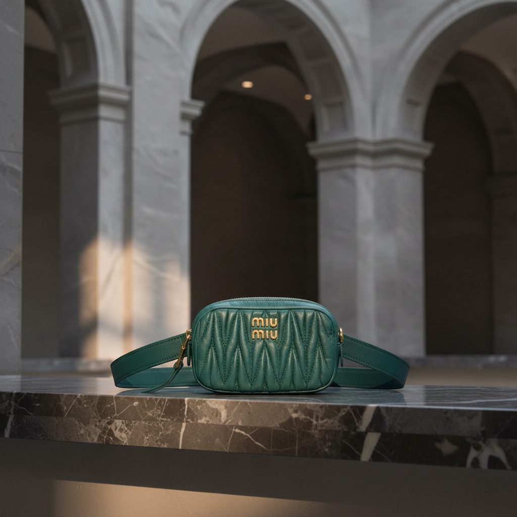 Miu Miu Matelassé · Belt Bag Mini