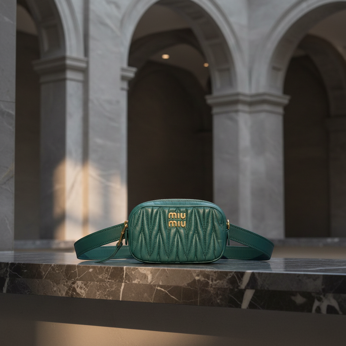 Miu Miu Matelassé · Belt Bag Mini