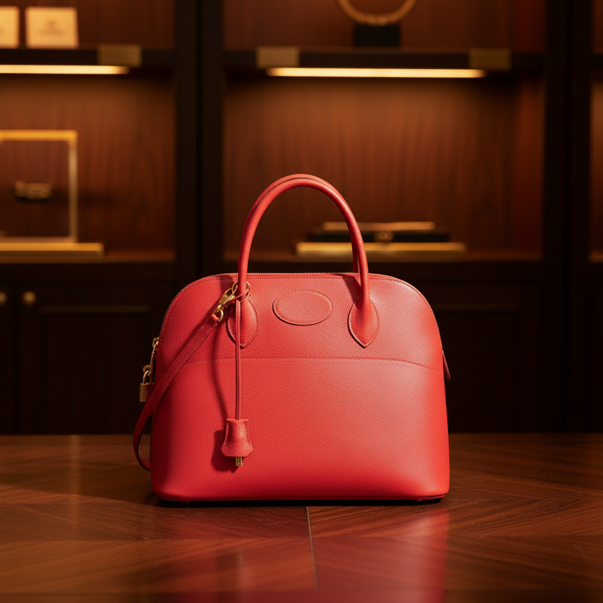 Hermès Bolide 35 · Courchevel Leather