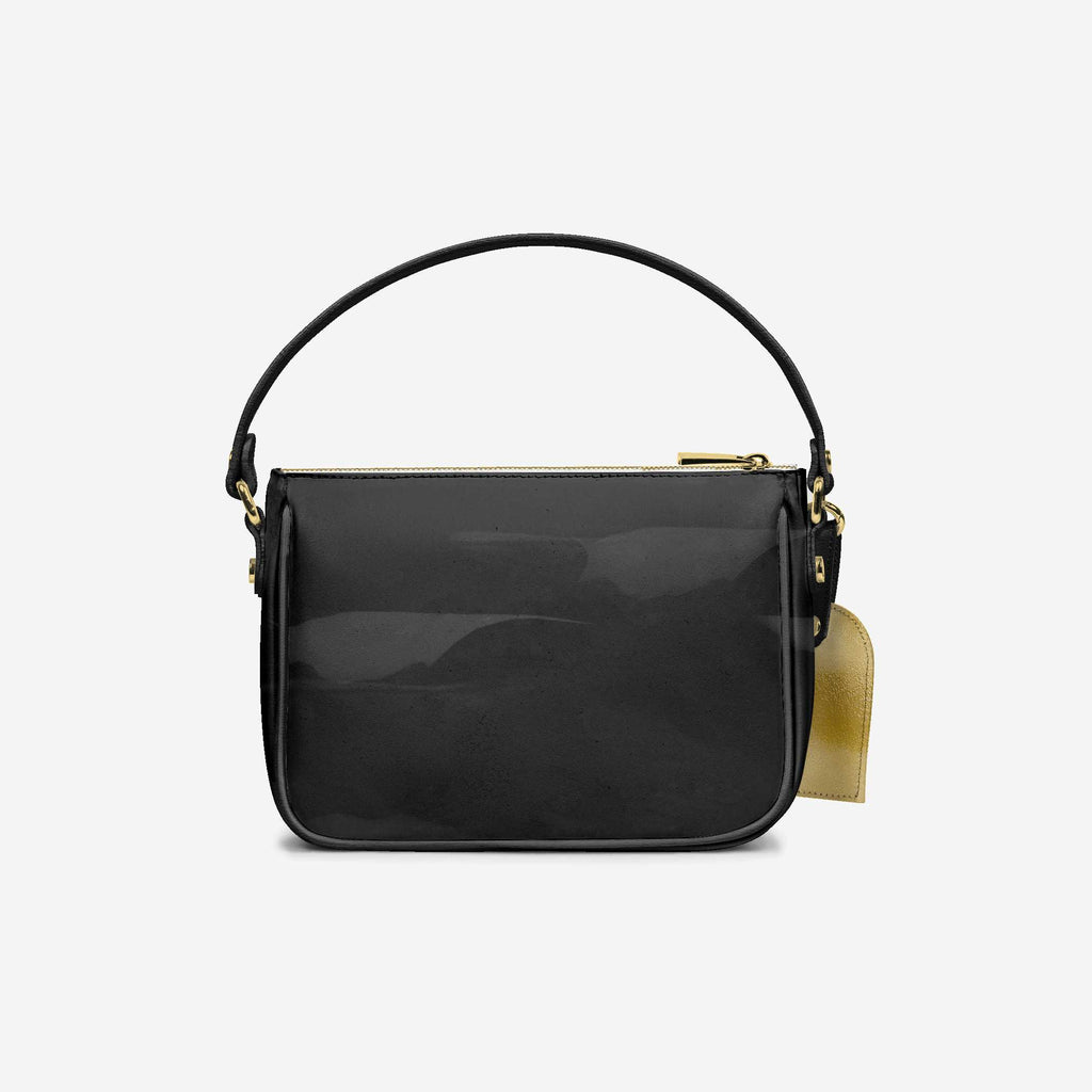 Handbag BYMANYC ® New York – Luxe Pendant Vertical Band in Platinum & Noir