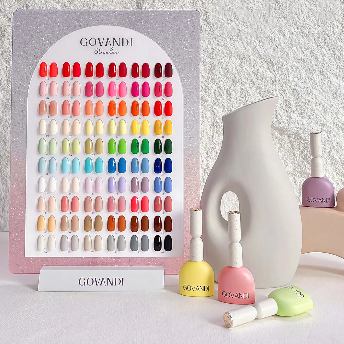 60 Colors Korean Style Loverly Macaron Gel Polish Set 15ML UV Gel Enamel Manicure Salon Soak Off Nail Polish Kit With Color Card