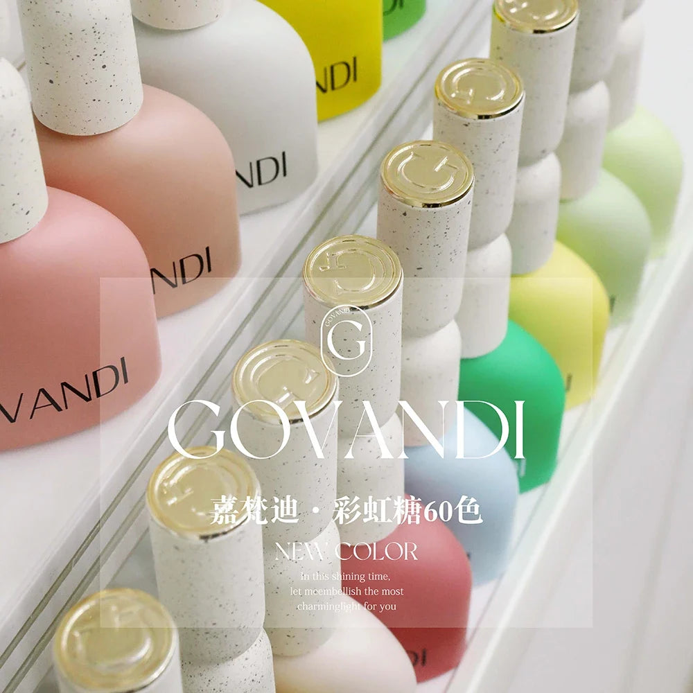 60 Colors Korean Style Loverly Macaron Gel Polish Set 15ML UV Gel Enamel Manicure Salon Soak Off Nail Polish Kit With Color Card