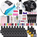 Nail Polish Kit Acrylic Nail Kit Poly Nail Gel Set With Nail Lamp Nails Extension Glitter Gel UV Building Gel Manicure Tools Set