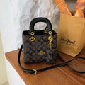 VZZS Monogram PU Tote Bag Crossbody Purse With Bear Charm For Everyday Use All Seasons