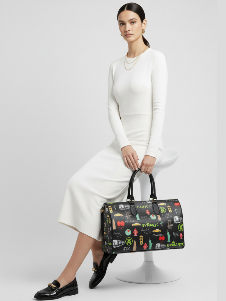 Vegan Bag NOIR COUTURE – BYMANYC ® New York Luxury Eco Design