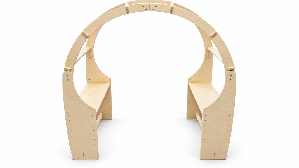 Waldorf Wooden Play Fort & Reading Nook - Bluey cozy Cove