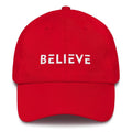 Believe Adjustable Cotton Baseball Cap (Dad Hat)