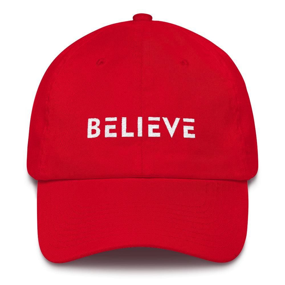 Believe Adjustable Cotton Baseball Cap (Dad Hat)