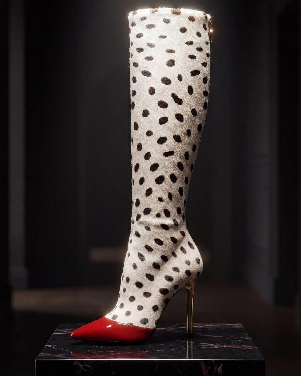 Devenir Pony Hair 100mm Knee-High Boot