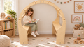 Waldorf Wooden Play Fort & Reading Nook - Bluey cozy Cove