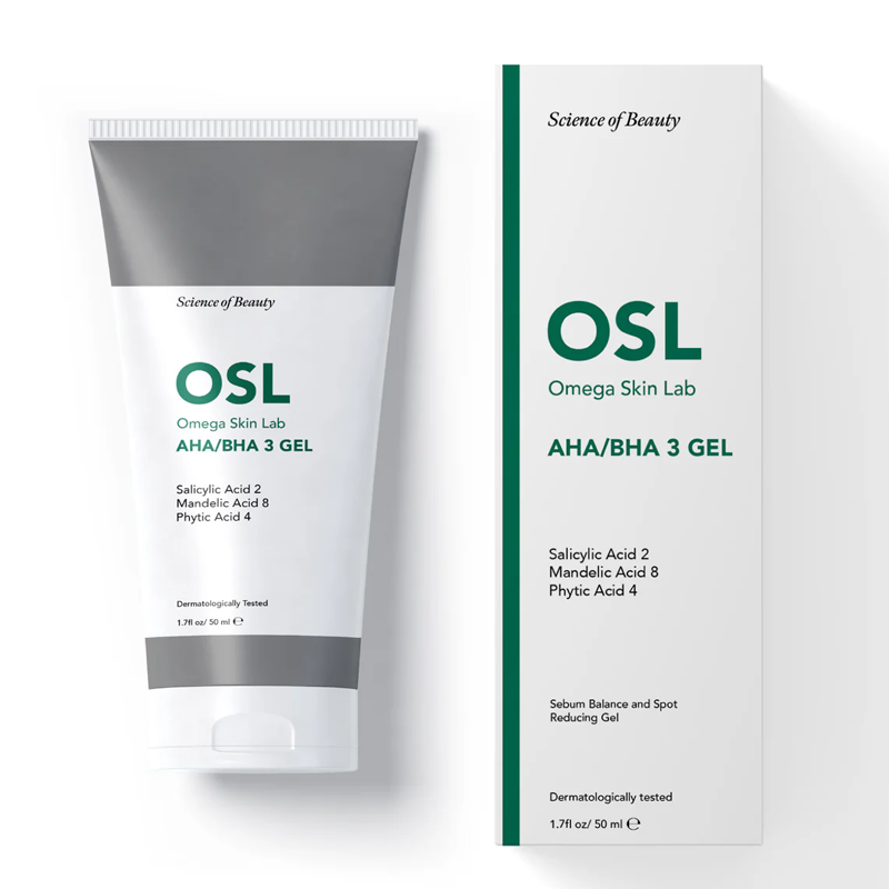 OSL Omega Skin Lab AHA-BHA 3 Gel for Oily Skin 50 ml and bigger buttocks