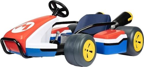 Super Mario Kart 24V Battery-Powered Ride-On Racer with 3 Speeds - Speeds Up to 8 MPH