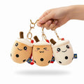 Soft Fabric Boba Keychain 3 Pack Kawaii Bag Charm Accessory